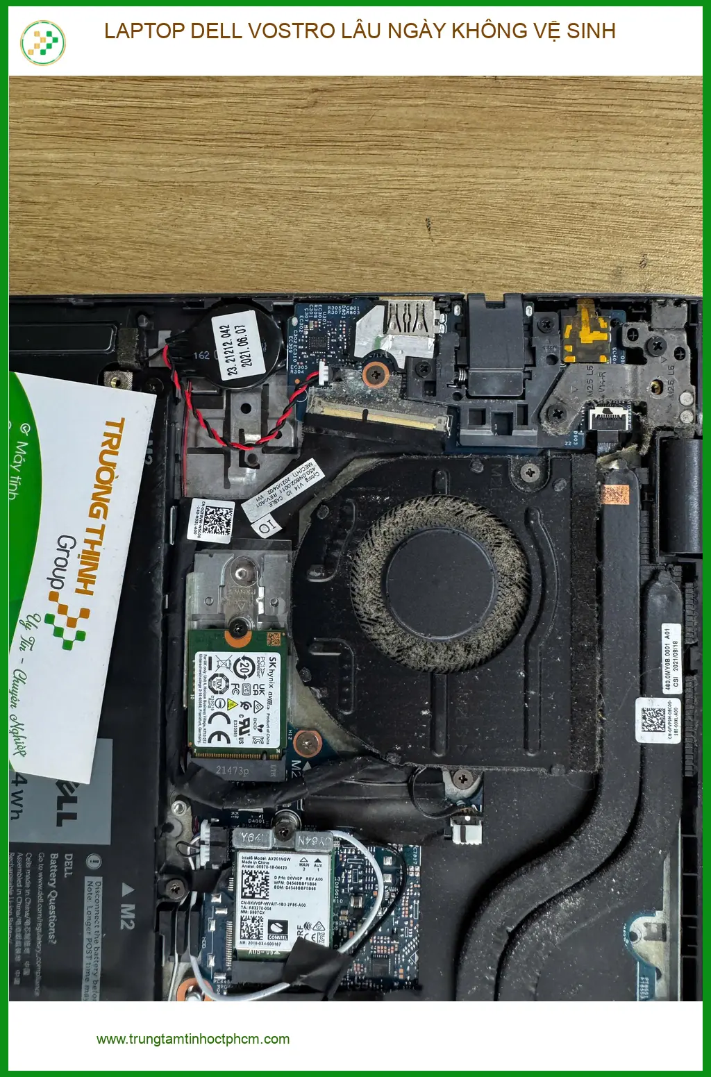 Anh Quân review: Dịch vụ vệ sinh LAPTOP DELL VOSTRO lâu ngày Quận 10 uy tín ảnh thực tế 1