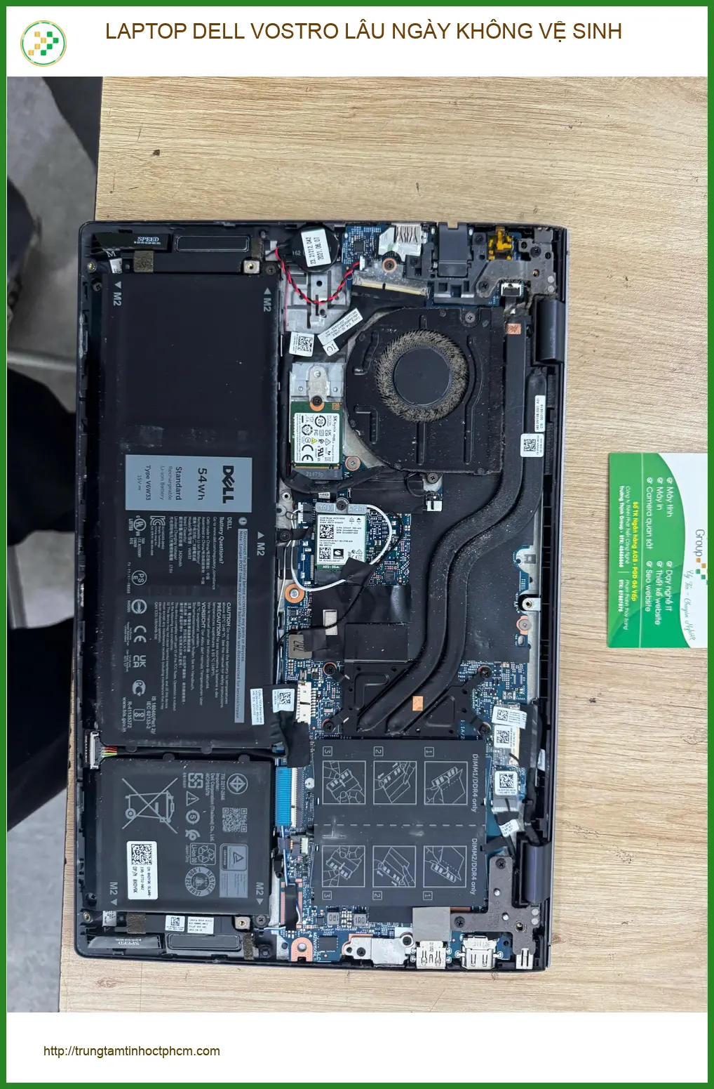 Anh Quân review: Dịch vụ vệ sinh LAPTOP DELL VOSTRO lâu ngày Quận 10 uy tín ảnh thực tế 2