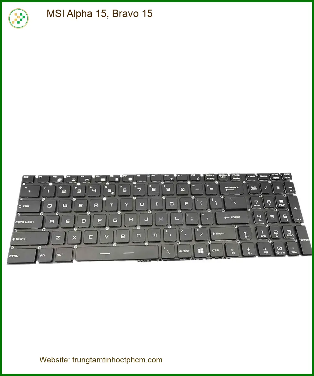 Bàn phím Laptop MSI Alpha 15, Bravo 15 - Thay Lấy Liền, Giá Tốt TPHCM