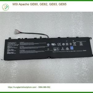 Pin Laptop MSI Apache GE60, GE62, GE63, GE65 - Thay Nhanh Lấy Liền TPHCM