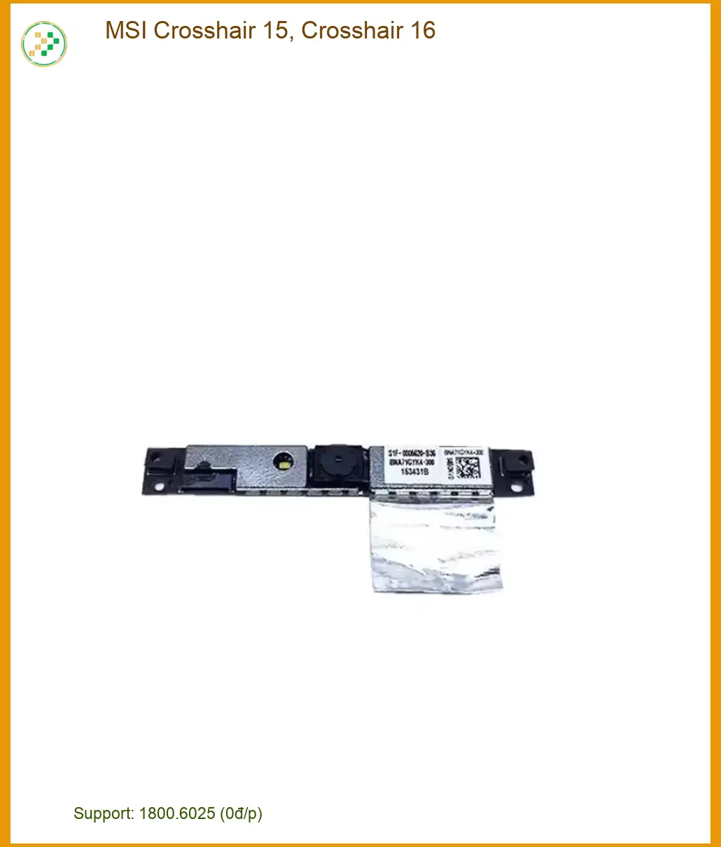 Thay Webcam Laptop MSI Crosshair 15 16 - Lấy Nhanh, Giá Rẻ Tại TPHCM