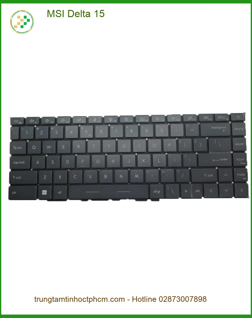 Bàn phím Laptop MSI Delta 15 - Sửa, Thay keyboard tại Shop TPHCM Giá Tốt