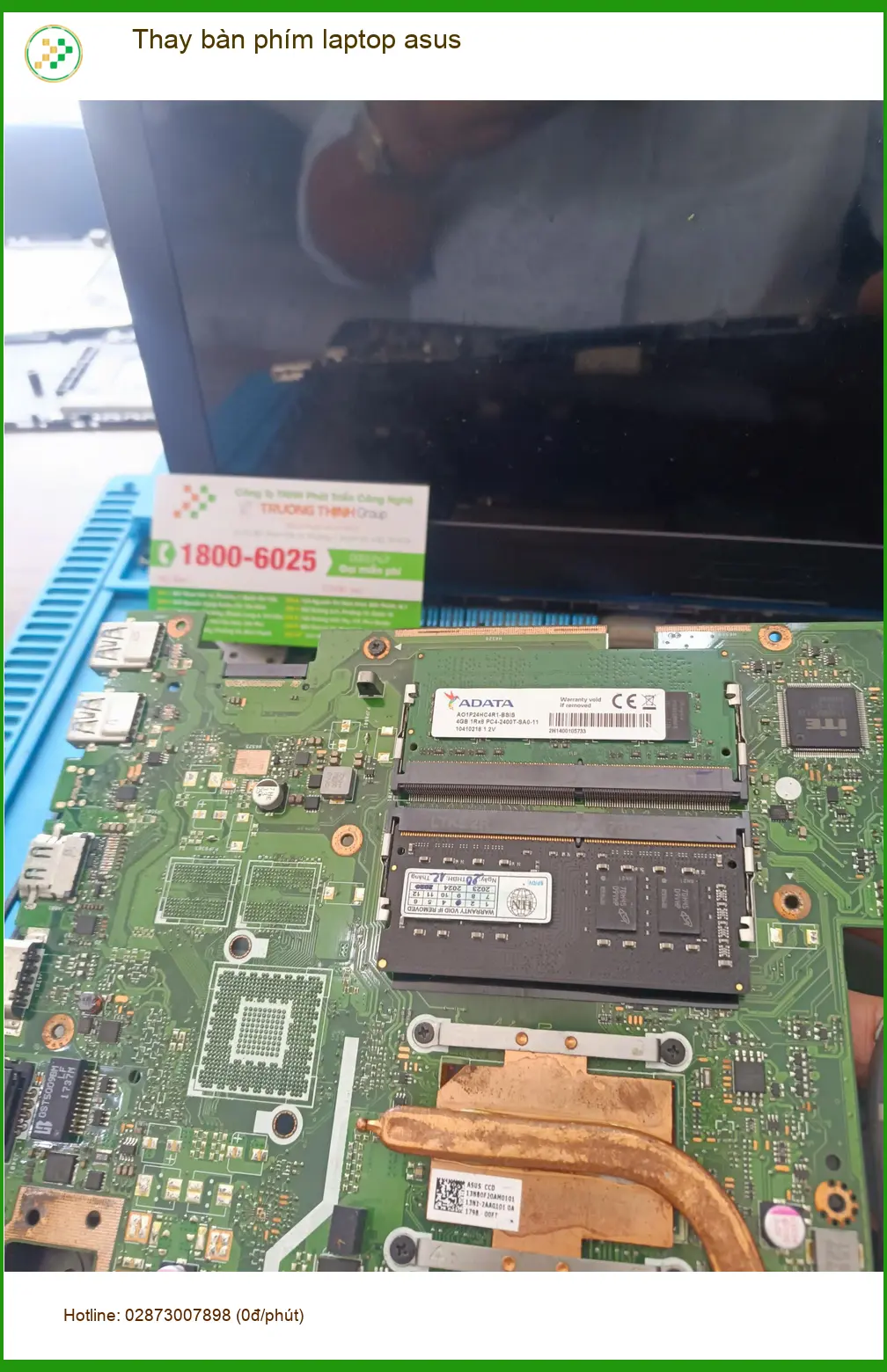 Dịch vụ thay bàn phím laptop Asus Quận Tân Phú - Cô Thanh kể chuyện. ảnh thực tế 1