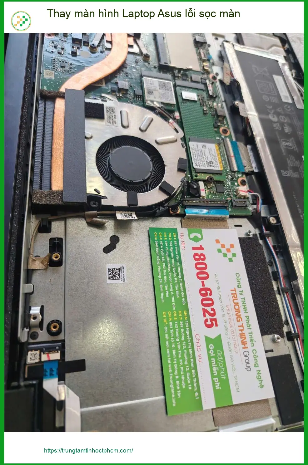 Anh Bảo tìm trung tâm thay màn hình Laptop Asus lỗi sọc màn Quận 7 uy tín ảnh thực tế 1