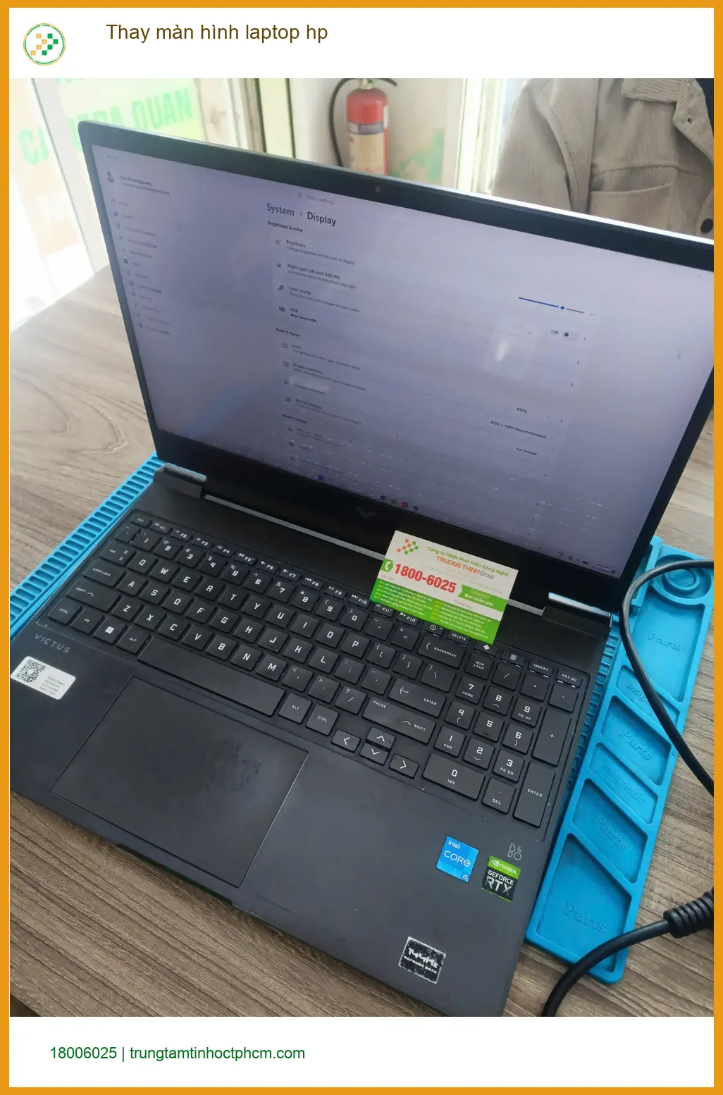 Trung tâm thay màn hình laptop HP Quận Tân Phú - Anh Quang thợ điện lạnh review ảnh thực tế 1