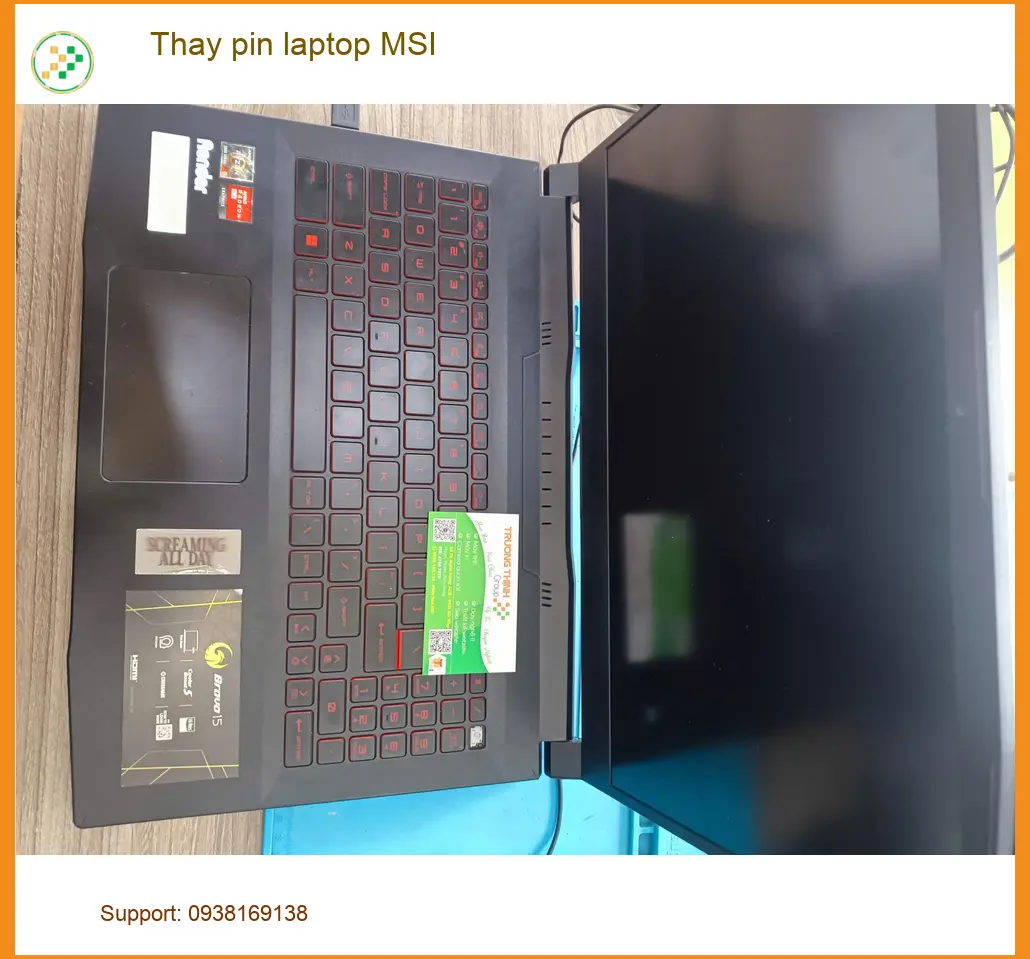 Chị Thảo kế toán cần gấp chỗ Thay pin laptop MSI Quận Tân Phú ảnh thực tế 2