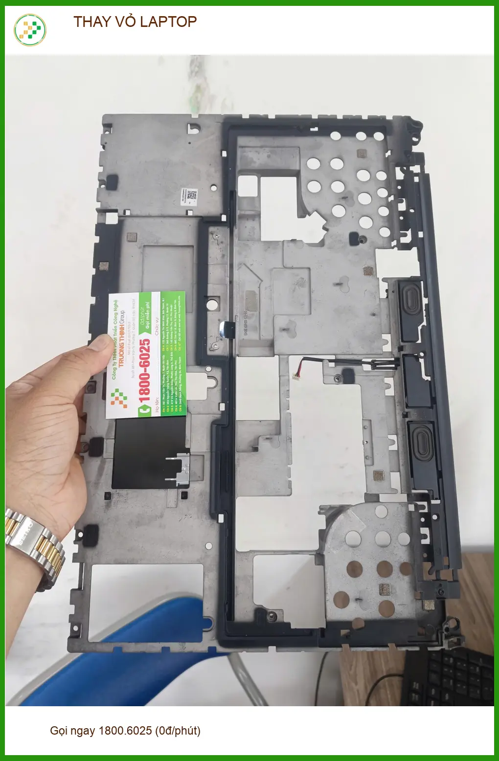 Tiệm Thay Vỏ Laptop Quận Gò Vấp Uy Tín - Anh Kiên Vui Vẻ Sau Sự Cố Va Chạm ảnh thực tế 2