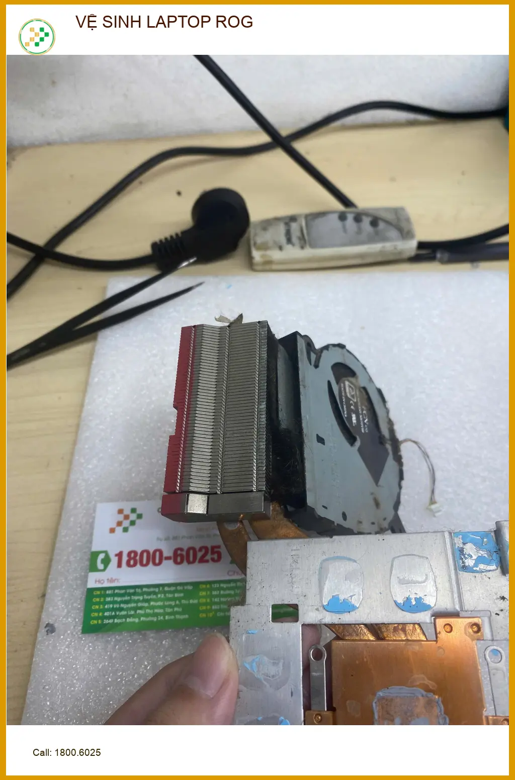 Bạn Hà sinh viên cần Vệ sinh LAPTOP ROG Quận Gò Vấp giá rẻ uy tín ảnh thực tế 2