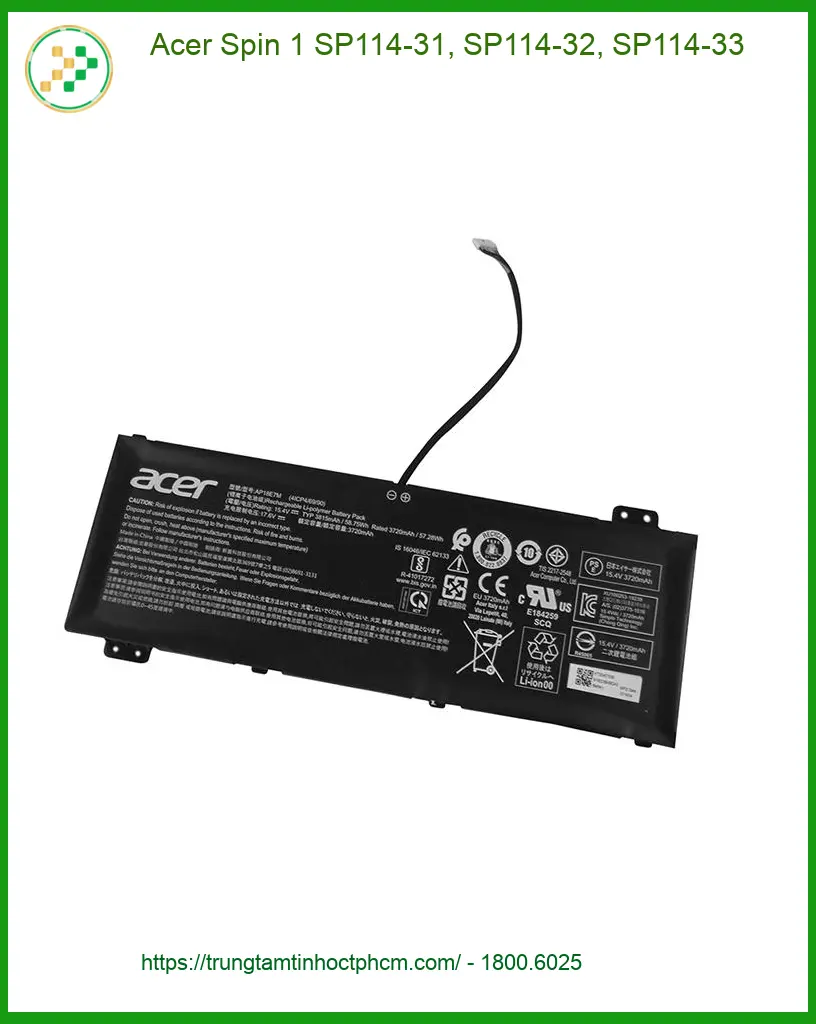 Pin Laptop Acer Spin 1 - Thay Lấy Ngay | Địa Chỉ Gần Nhất TPHCM
