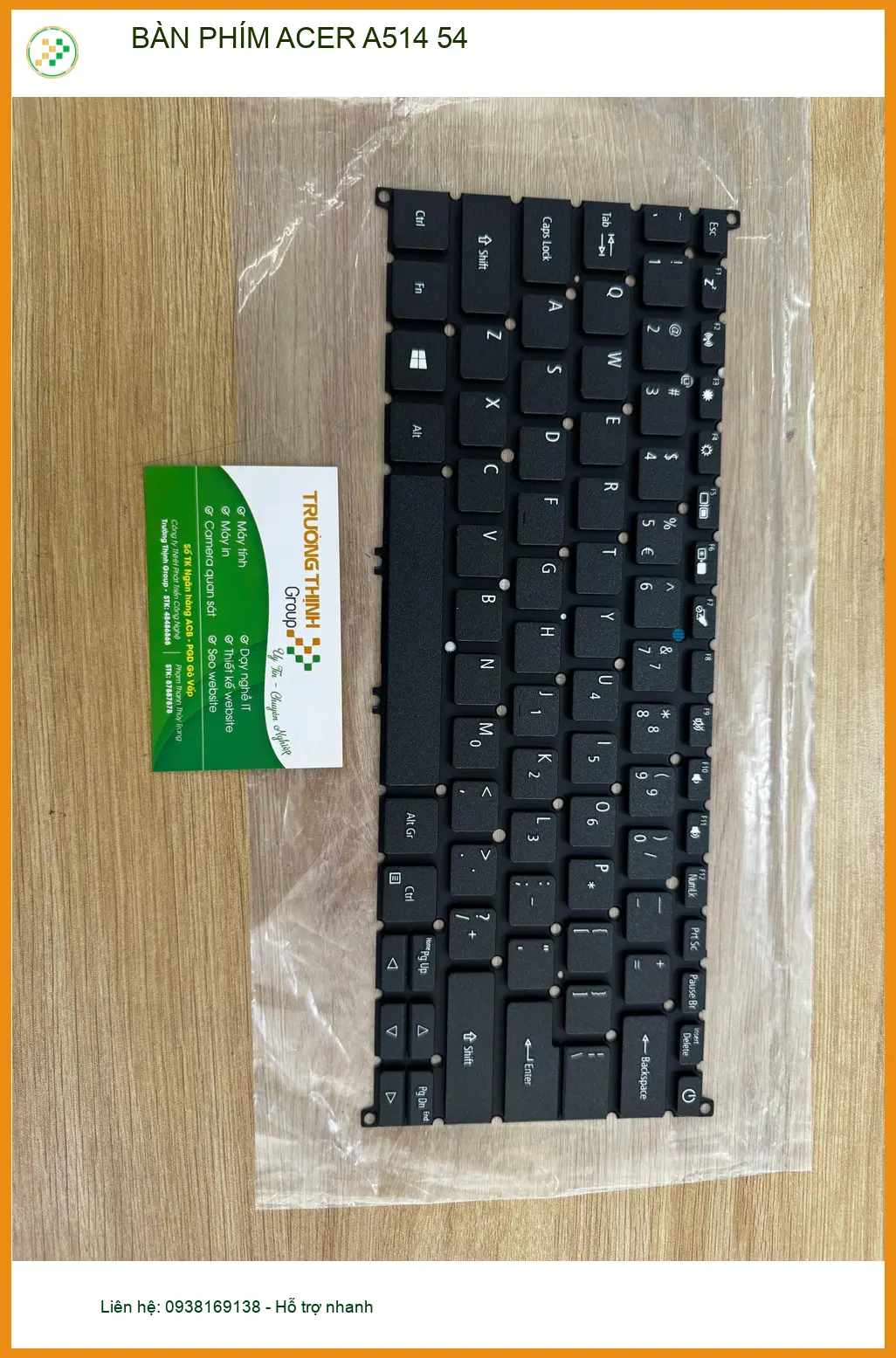 Anh Trực cần thay BÀN PHÍM ACER A514 54 Quận 10 sau sự cố đổ nước ảnh thực tế 1