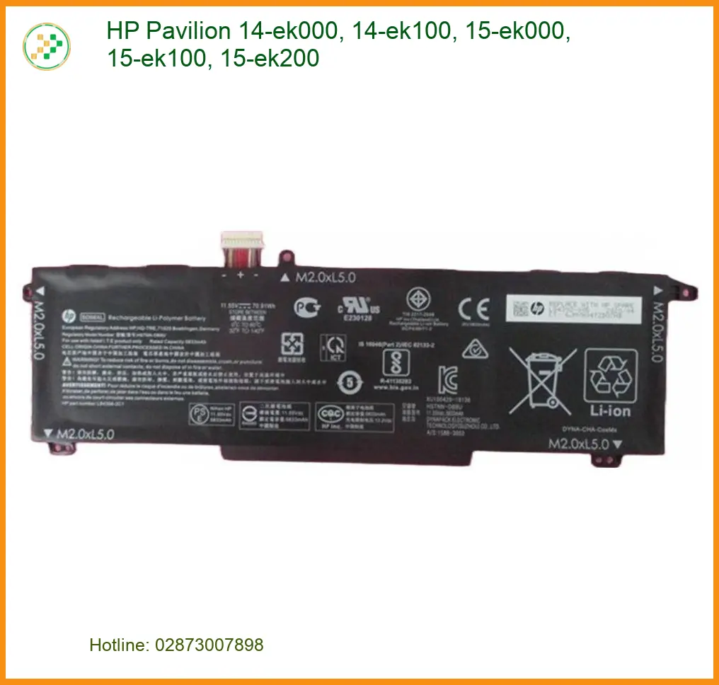 Pin Laptop HP Pavilion 14-ek000 - Thay Nhanh Tại Trung Tâm TPHCM