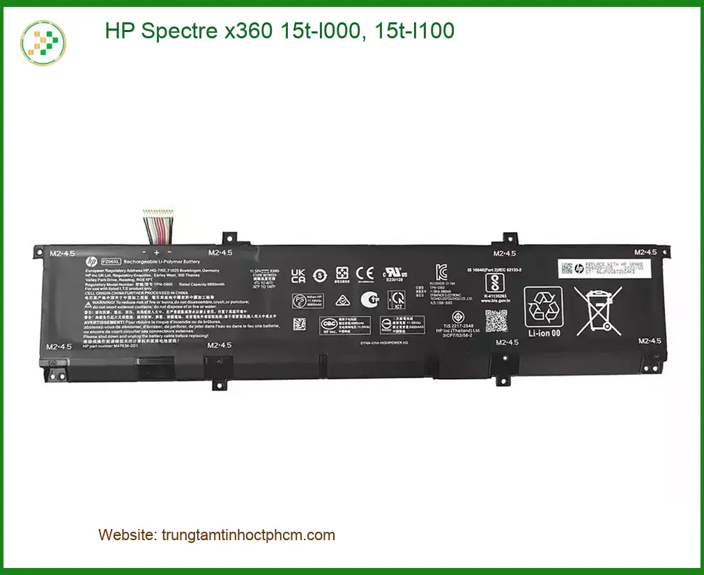 Pin Laptop HP Spectre x360 15t-l000 - Thay Lấy Ngay Giá Tốt TPHCM