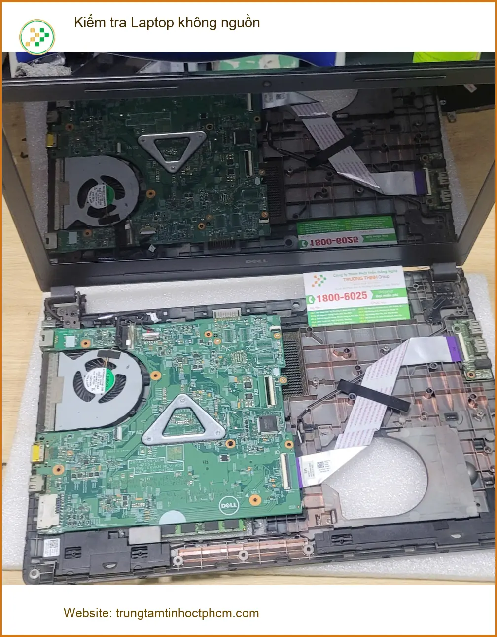Anh Khải kỹ sư cơ khí - Ca kiểm tra Laptop không nguồn Quận Bình Tân ảnh thực tế 1