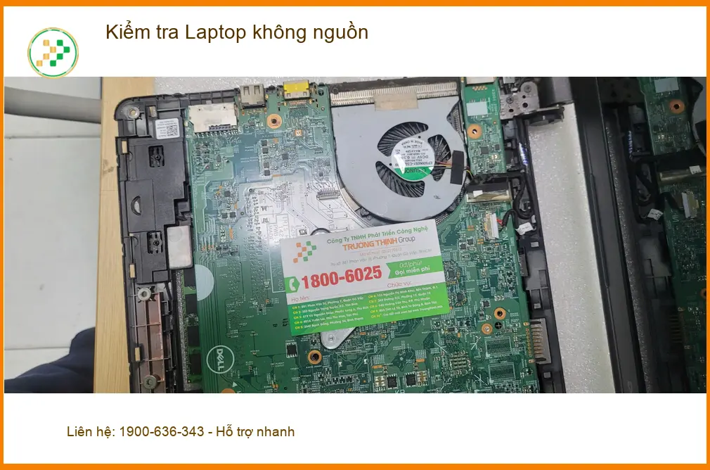 Anh Khải kỹ sư cơ khí - Ca kiểm tra Laptop không nguồn Quận Bình Tân ảnh thực tế 2