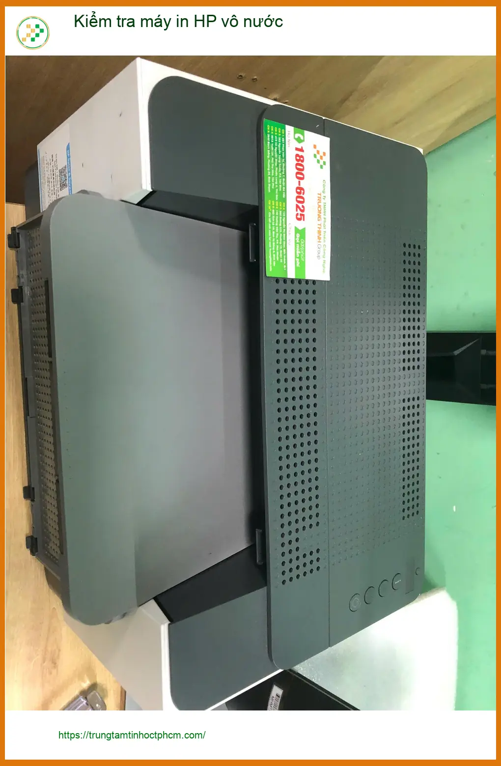 Dịch vụ sửa chữa máy in HP vô nước Quận Bình Tân - Bác Hưng thợ sửa uy tín ảnh thực tế 1