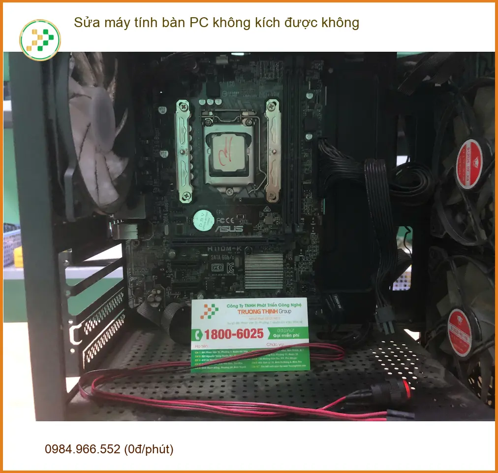 Anh Tùng kinh doanh online sửa máy tính bàn PC không kích nguồn Quận Bình Tân ảnh thực tế 1