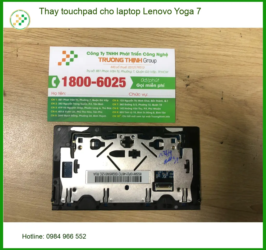 Anh Khôi kiến trúc sư - Ca thay touchpad laptop Lenovo Yoga 7 tại Quận Bình Tân ảnh thực tế 1