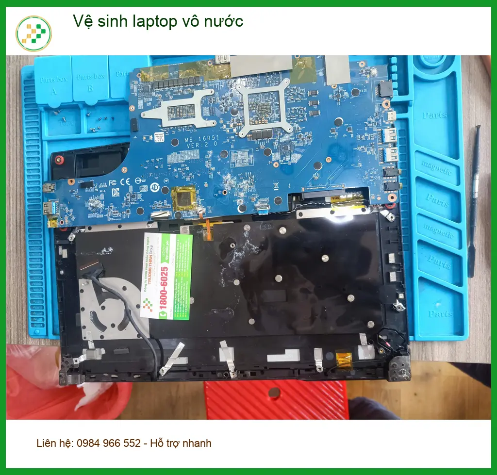 Anh Minh review dịch vụ vệ sinh laptop vô nước Quận Tân Phú ảnh thực tế 1