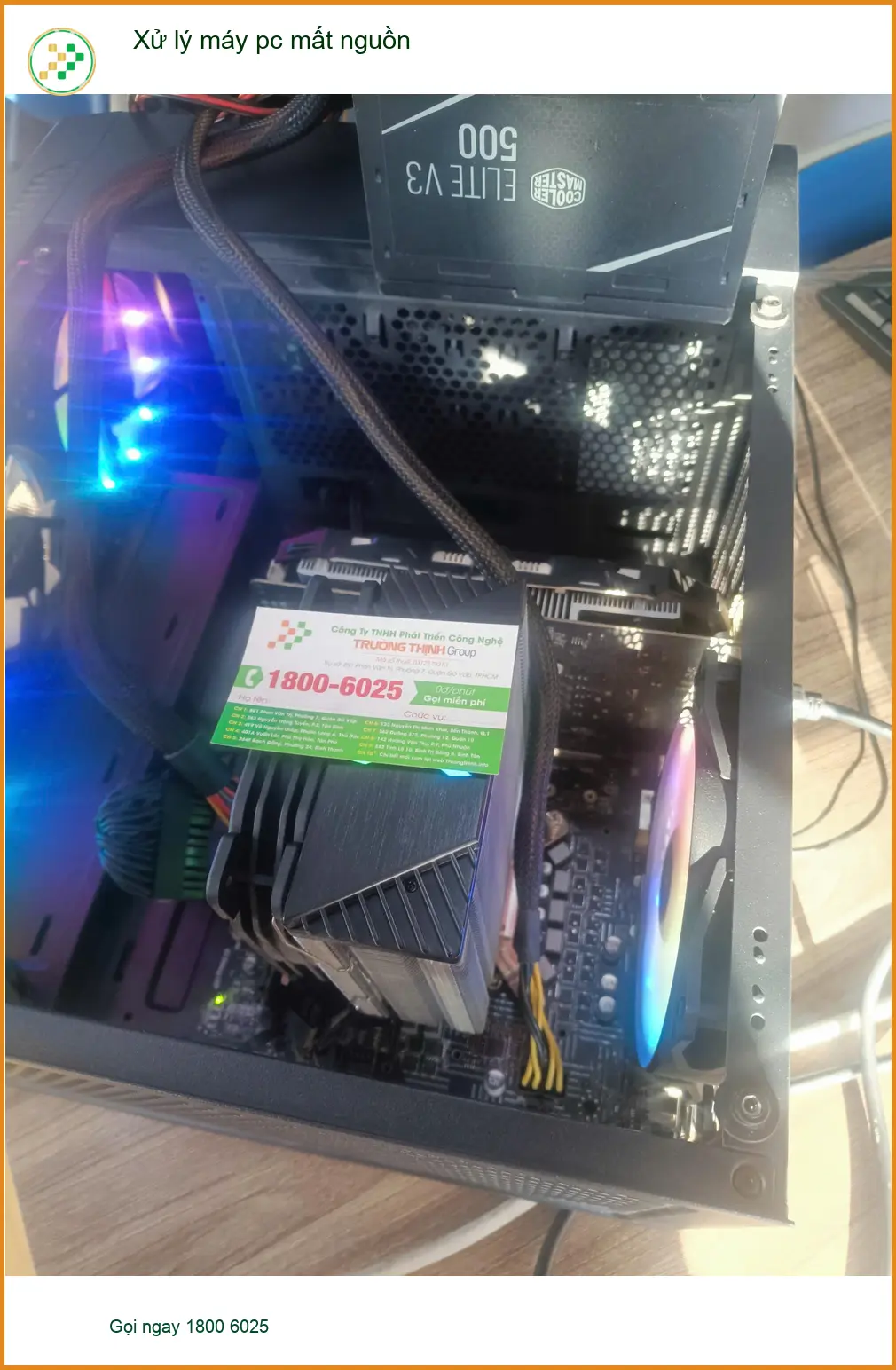 Anh Khánh tìm chỗ sửa máy pc mất nguồn Quận Tân Phú lấy ngay ảnh thực tế 2